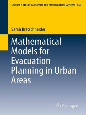 cover image of Mathematical Models for Evacuation Planning in Urban Areas